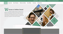 Desktop Screenshot of demersdental.com