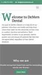 Mobile Screenshot of demersdental.com