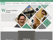 Tablet Screenshot of demersdental.com